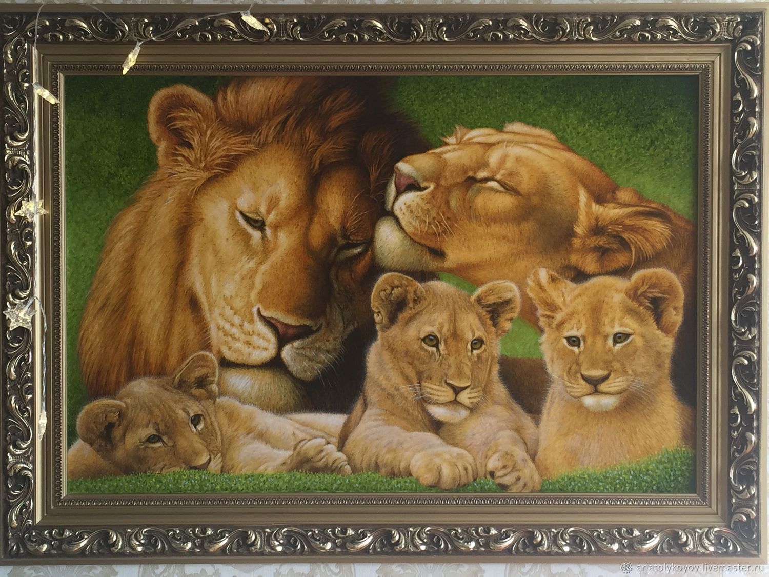 Картина гобелен семья Львов