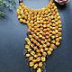 Necklace  with  amber and unakit and aventurine, Necklace, St. Petersburg,  Фото №1