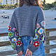 Jerseys: Crocheted sweater 'Ortensia'. Sweaters. MezhanHook. My Livemaster. Фото №5