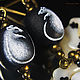 Boho earrings 'a Tale of snow Elves' with white mice, Earrings, Krasnogorsk,  Фото №1
