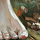 Barefoot, painting with a girl, oil on canvas. Pictures. myfoxyart (MyFoxyArt). My Livemaster. Фото №4