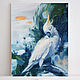 Oil Painting Bird White Parrot, Pictures, Ekaterinburg,  Фото №1