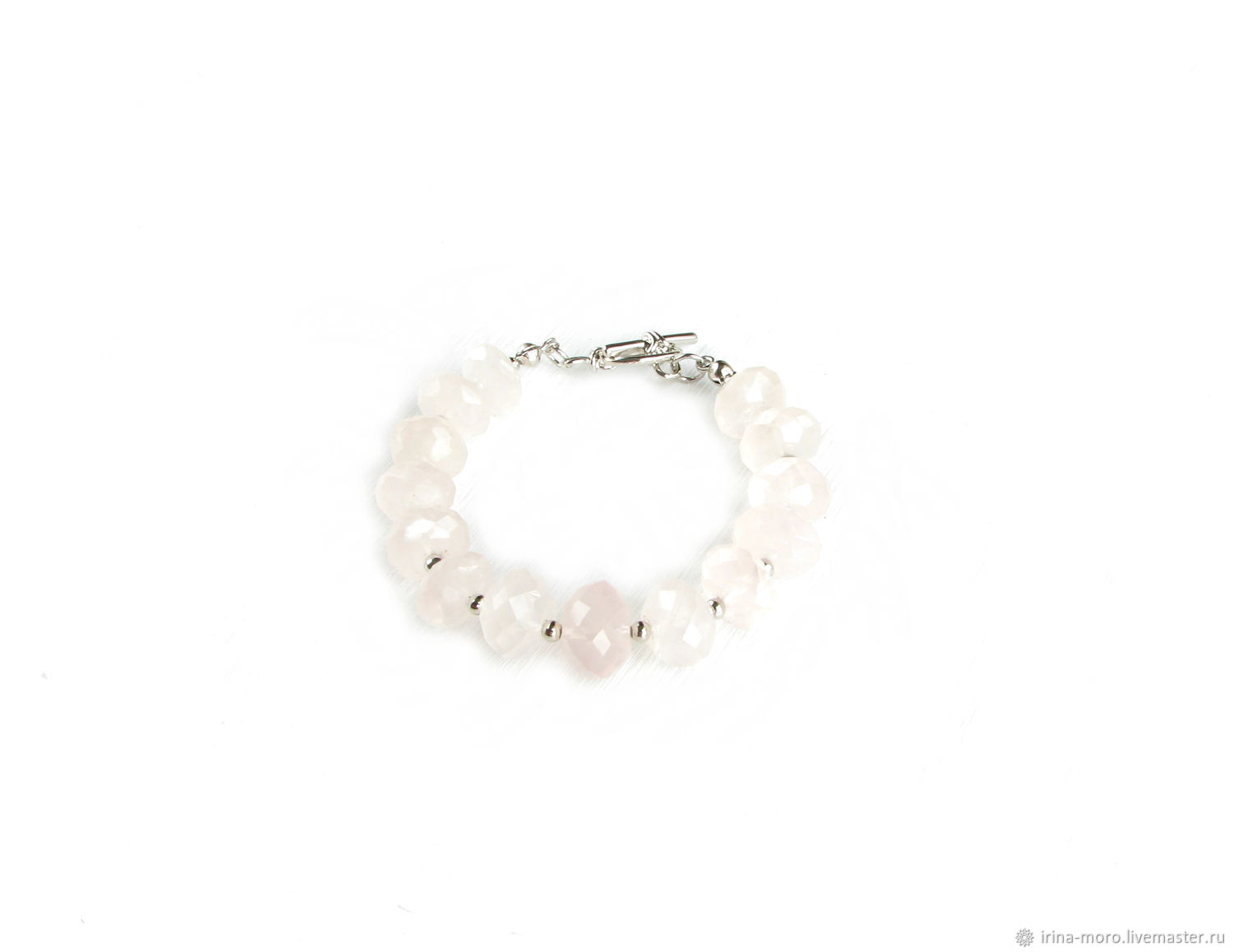 Bracelet with rose quartz, bracelet made of natural stones – купить на ...