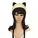 Hat with Cat ears knitted female Siamese coffee with milk. Caps. Space Cat Knitting. Online shopping on My Livemaster.  Фото №2