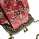 Сумка  МИНИ из  кожи  Кружево бордовое. Классическая сумка. Art Clutch.. Ярмарка Мастеров.  Фото №4