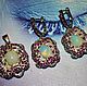 Order Earrings, pendant-Cobra-guardian of the soul-Opal fire Rubies Silver gilt. Amalia-jewelry talisman. Livemaster. . Jewelry Sets Фото №3