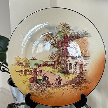 Винтаж ручной работы. Ярмарка Мастеров - ручная работа Royal Doulton тарелка антикварная. Англия. Handmade.