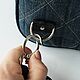 Джинсовый женский  рюкзак ручной работы. Рюкзаки. ДЖИНСОВЫЕ СУМКИ и РЮКЗАКИ от НАТАЛИ. Ярмарка Мастеров.  Фото №4