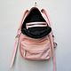 Заказать Мини рюкзак нежно розового цвета из кожи питона. Vbags. Ярмарка Мастеров. . Рюкзаки Фото №3