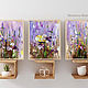 Mini painting with irises. A small painting with irises. Mini landscape. Pictures. Zabaikalie. My Livemaster. Фото №5