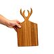 Cutting board with handle ' Hunting'. Board from oak, Cutting Boards, Tomsk,  Фото №1