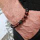 Мужской браслет из натуральных камней "Шик". Браслет из бусин. JewelryStudioGem. Интернет-магазин Ярмарка Мастеров.  Фото №2