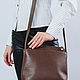 Women's shoulder bag made of genuine leather, Crossbody bag, Moscow,  Фото №1
