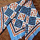 Order Shawl 'Flower mosaic',Crepe-Royal,silk,England. Ledy Charm. Livemaster. . Vintage handkerchiefs Фото №3