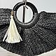 Сумка летняя из рафии. Сумка-шоппер. Lacejute. Интернет-магазин Ярмарка Мастеров.  Фото №2