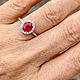17. Кольцо со шпинелью Махенге 1.60 ct. Бриллианты. Кольца. Елена. Ярмарка Мастеров.  Фото №10