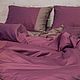 Purple bedding. Purple Duvet Cover Set. 100% cotton satin. Souvenirs by profession. Daria. Unique linen bedding sets. Online shopping on My Livemaster.  Фото №2