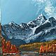 Ледяное зеркало Скалистых гор» – картина акрилом 30×40 см. Картины. Nikolayart86. Интернет-магазин Ярмарка Мастеров.  Фото №2
