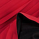 Заказать Плиссе креп дублированное, цвет красный, 1122201-2. Итальянские ткани. Ярмарка Мастеров. . Ткани Фото №3