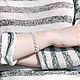 Set of Beaded Bracelets "Anthracite". Bracelet set. Kroshka Bijou. Online shopping on My Livemaster.  Фото №2