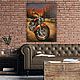 Bike. Картина маслом 90х70. Картины. ХолстМасло (ustinovaart). Интернет-магазин Ярмарка Мастеров.  Фото №2