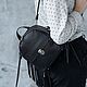 Backpack leather female 'Honey' (Black), Backpacks, Yaroslavl,  Фото №1
