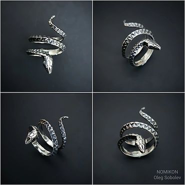 Украшения ручной работы. Ярмарка Мастеров - ручная работа Кольцо Змея. Handmade.