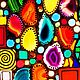 Mosaic painting with illumination  panel  stained glass Semi-precious stones. Pictures. House of the Sun (irina-bast). My Livemaster. Фото №4
