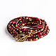Order Garnet bracelet Transformer necklace bracelet boho Volume bracelet. sevenline. Livemaster. . Bead bracelet Фото №3