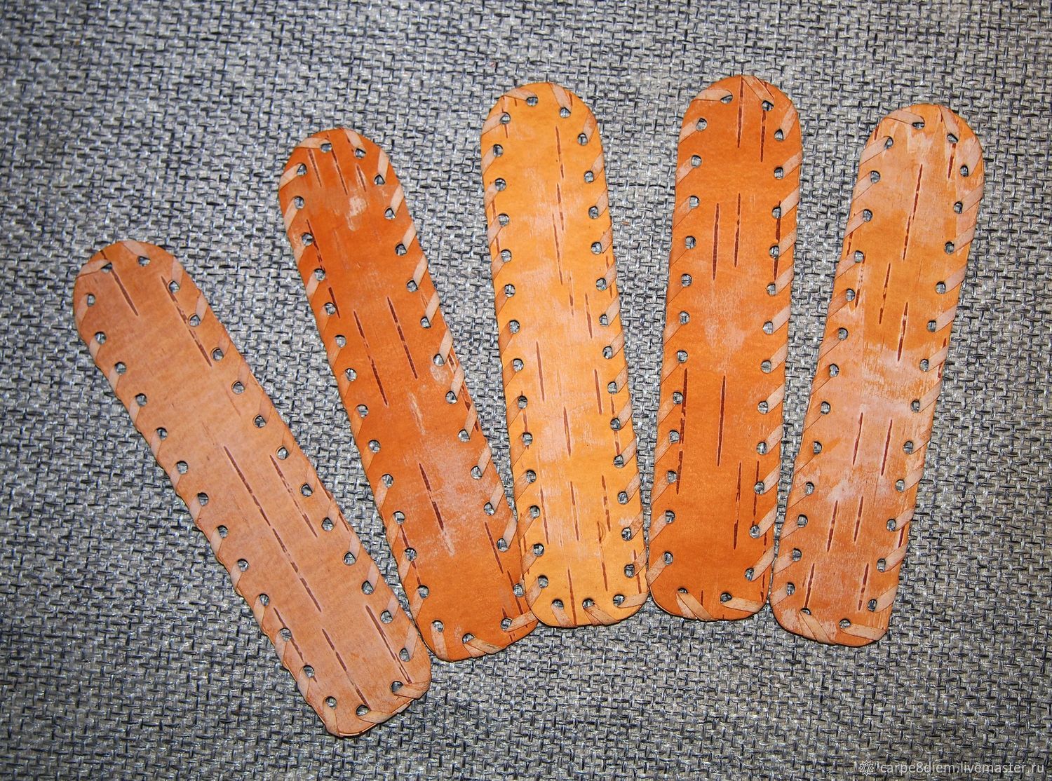 Заготовка для росписи из бересты (магниты, закладки, медали) купить в ...