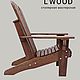 Садовое кресло Adirondack CLASSIC. Кресла и стулья садовые. L'WOOD. Интернет-магазин Ярмарка Мастеров.  Фото №2