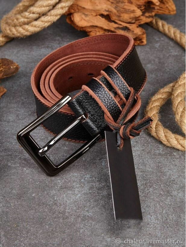 Ремень из натуральной кожи в интернет-магазине Ярмарка Мастеров по цене ...