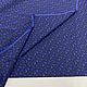 Итальянская ткань. Шелковый крепдешин на синем Burb 09-7721. Ткани. TESSUTI-KAZAN-2 (Итальянские ткани). Интернет-магазин Ярмарка Мастеров.  Фото №2