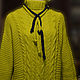 Knitted sweater with scarf 'Bright days'. Lemon, blue. Sweaters. DominikaSamara (Verronik). My Livemaster. Фото №4