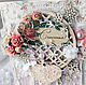 A very elegant greeting card with wishes of Happiness. Perfect for celebrating any winter holidays: New year, birthday etc. The winter theme embellished lace  
