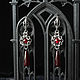 Серьги "Duchess". Серьги классические. Dark Hall Украшения, 3д-печать. Интернет-магазин Ярмарка Мастеров.  Фото №2