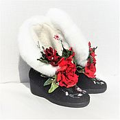 Обувь ручной работы handmade. Livemaster - original item Boots felted Carmen. Handmade.
