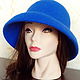 Order Hat felted 'Cornflower blue color'. Oksana Moleva. Livemaster. . Hats1 Фото №3