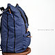 Рюкзак «Mavens Rolltop» для ручной клади wizzair ryanair (40х20х25) Си. Дорожная сумка. Mavens Bags. Ярмарка Мастеров.  Фото №6