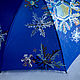 'And it's snowing!' painted umbrella cane. Umbrellas. UmbrellaFineArt. Online shopping on My Livemaster.  Фото №2
