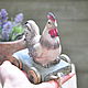 Order Rooster on wheels Country Provence Vintage kitchen decor. Decor concrete Azov Garden. Livemaster. . Figurines Фото №3