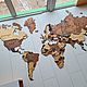  Карта мира. Карты мира. Wooden3Dmap. Интернет-магазин Ярмарка Мастеров.  Фото №2