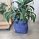 Корзина-мешок для хранения L 36*20*20 см./цвет синий. Корзины. ecoideas.shop. Интернет-магазин Ярмарка Мастеров.  Фото №2
