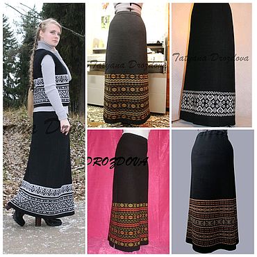 Одежда ручной работы. Ярмарка Мастеров - ручная работа Юбка макси, жаккард. Handmade.