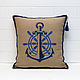 Order Marine style: pillows anchor and compass. pillowstown. Livemaster. . Pillow Фото №3