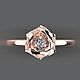 Кольцо с бриллиантом РОЗА. Кольца. PURE DIAMONDS Jewelry. Ярмарка Мастеров.  Фото №5