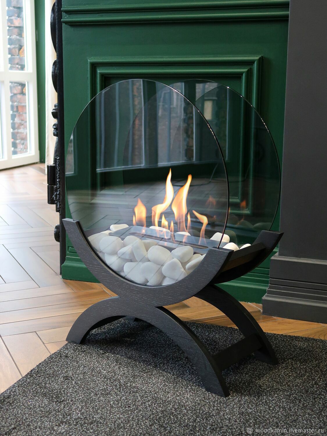 Bio fireplace outdoor Lounge oak "Black oak" купить на Ярмарке