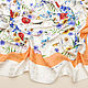 Шелковый платок Guссi "Флора" итальянские ткани. Ткани. Итальянские ткани люкс 'Tessirina'. Ярмарка Мастеров.  Фото №5