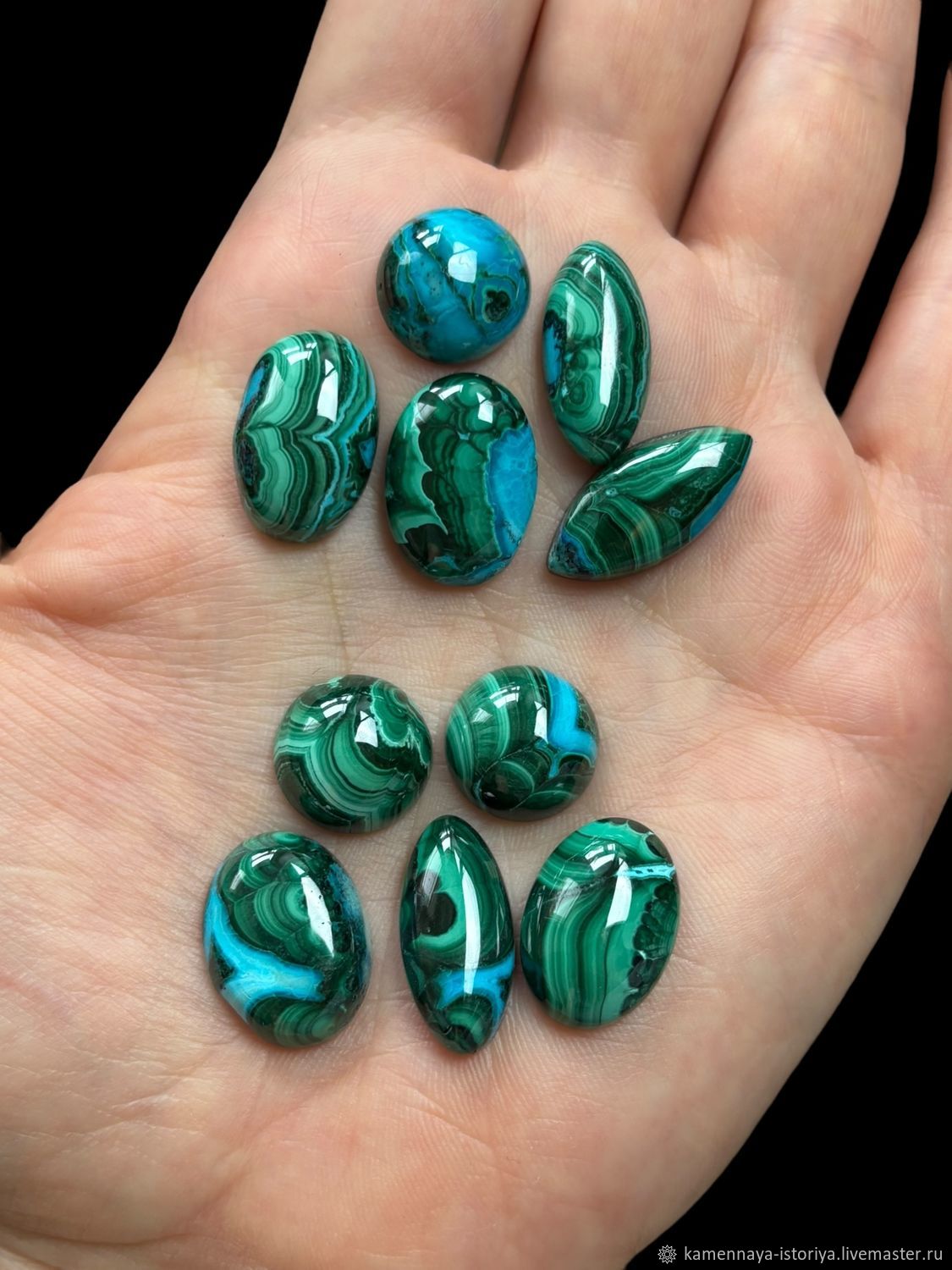 1434 Набор Кабошонов Хризоколла в интернет-магазине Ярмарка Мастеров по цене 3000 ₽ – WWOCWRU | Кабошоны, Москва - доставка по России