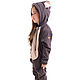 Kigurumi 'Bear Kids' Brown BROWN BEAR KIDS. Overall for children. FUNKY RIDE. Online shopping on My Livemaster.  Фото №2
